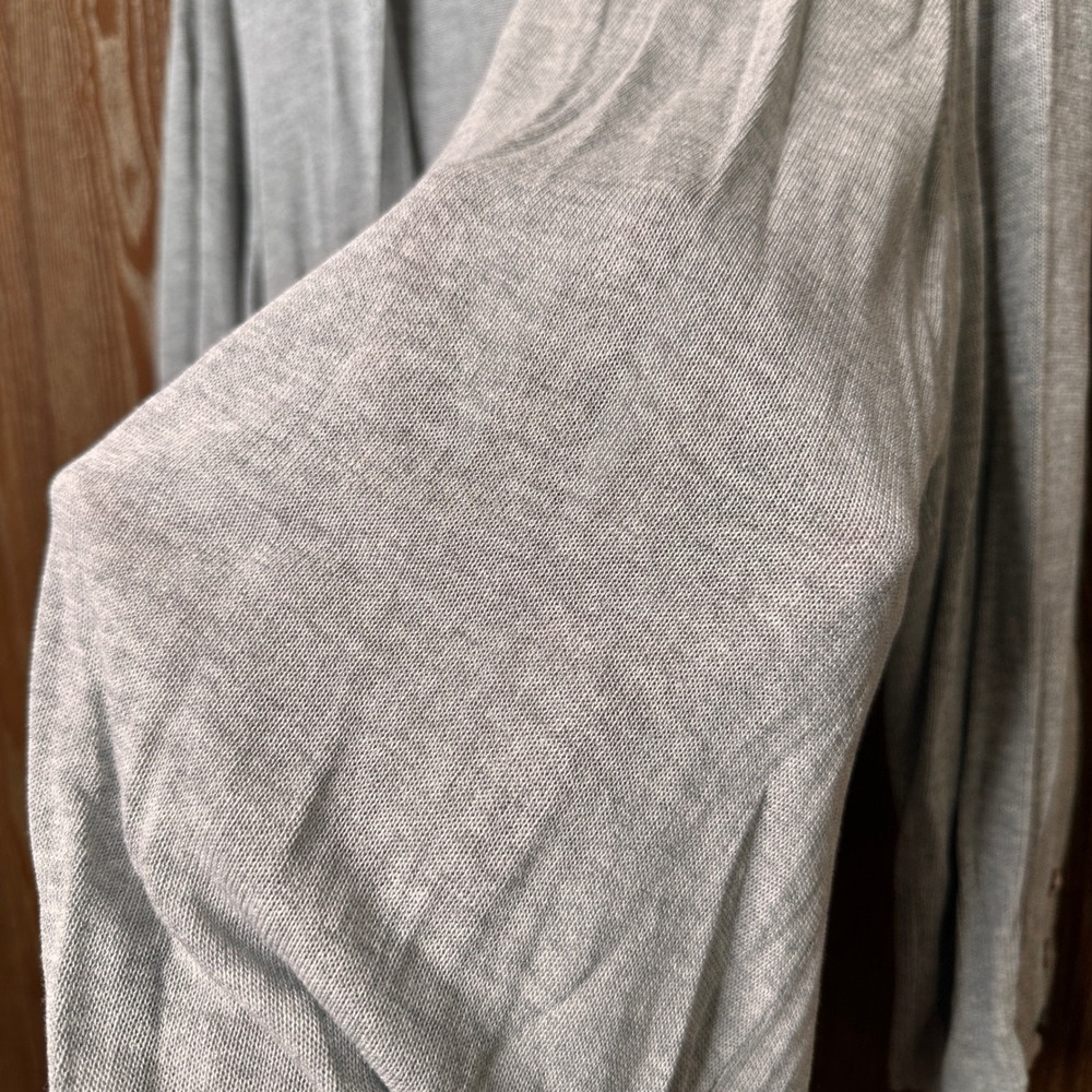 NWT Cyrus Grey Heather Open Front Cardigan Viscose Lightweight Women's 2X Summer - Picture 3 of 9
